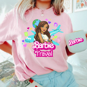 Barbie Airplane Tee Pink