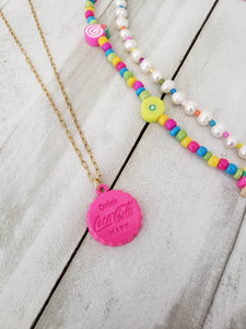 CocaCola Pink Necklace