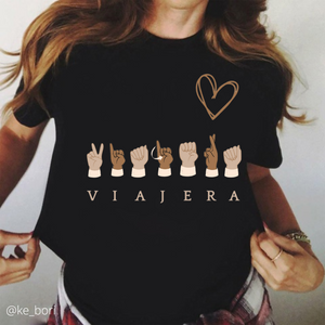 Viajera Tshirt Black